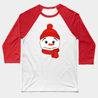 Winter Snowman Baseball T-Shirt